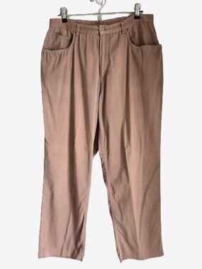 CHICO’S DESIGN Khaki Tan Relaxed Fit Straight Jeans Women's 1.5 / 10 / M